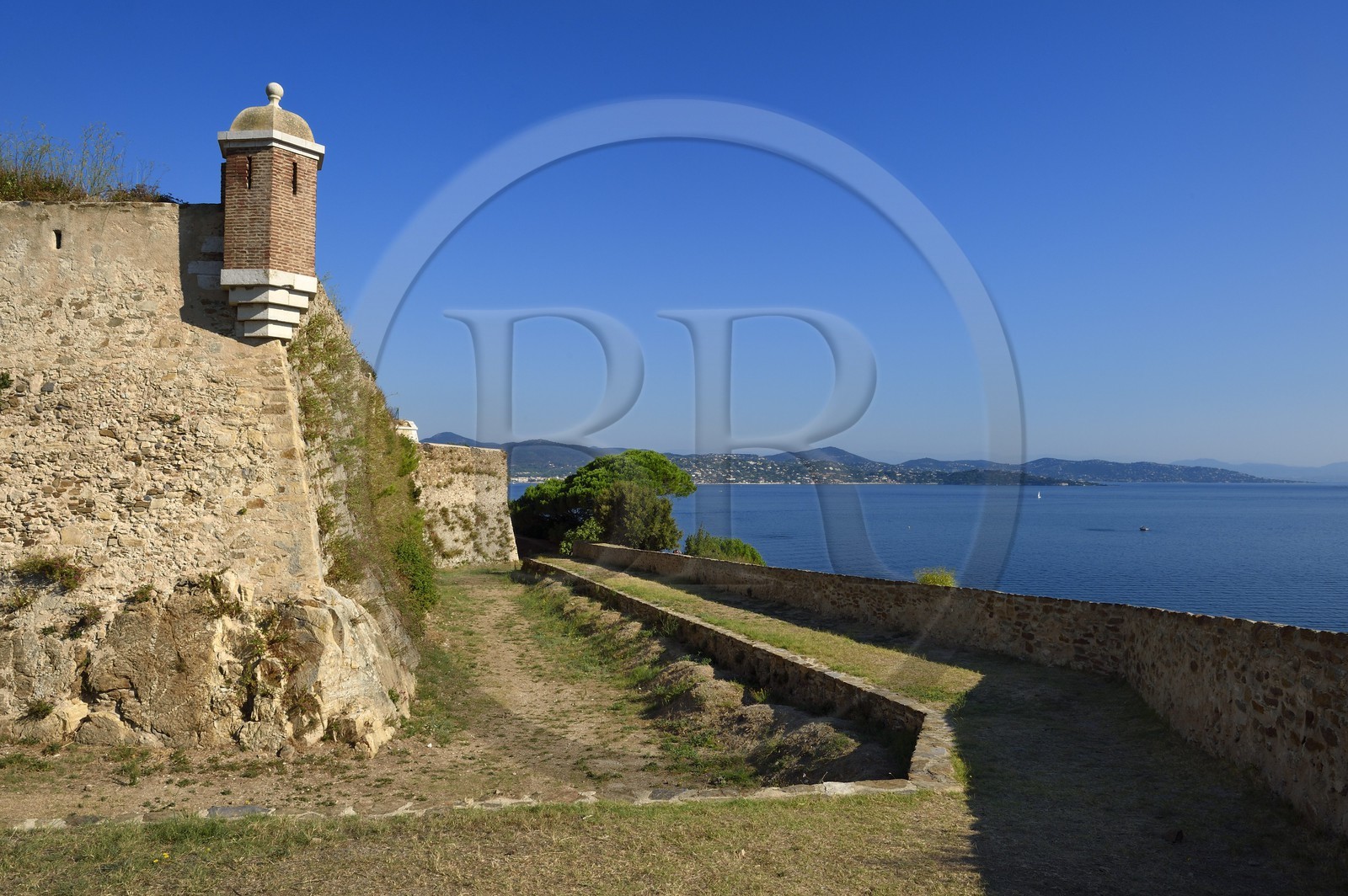France, Var (83), Saint-Tropez, échauguette de la citadelle du XVIe siècle