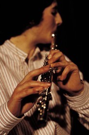 Irlande, Dublin, flûtiste dans un pub