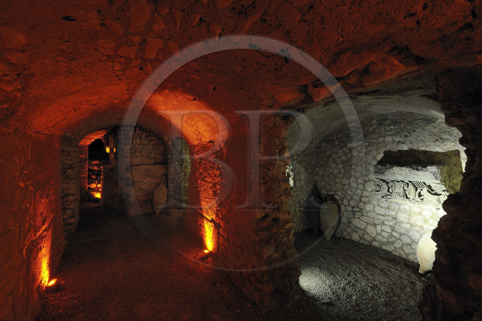 France, Aude (11), Narbonne, l' horreum (entrepôt romain)