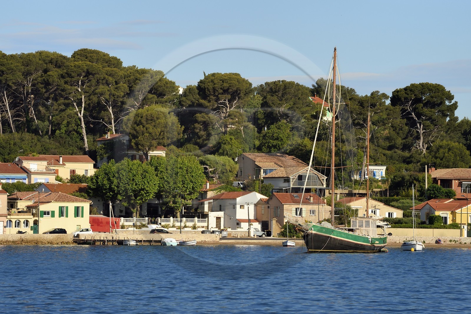 France, Var (83), la rade de Toulon, La Seyne-sur-Mer, la corniche Bonaparte