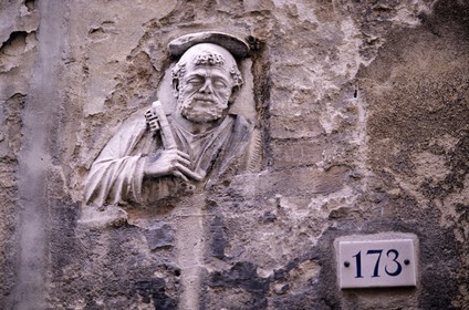 Italie, Toscane, Sienne, via Camollia, Saint-Pierre