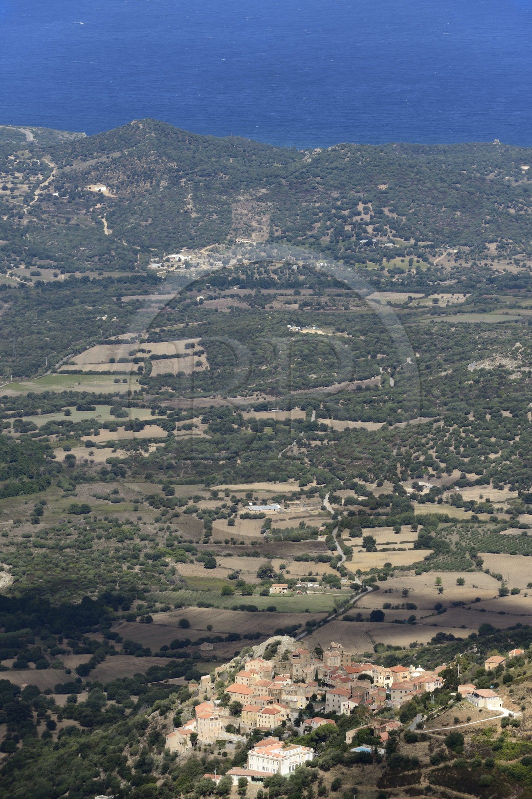 France, Haute-Corse (2B), Balagne, village perché de Belgodère