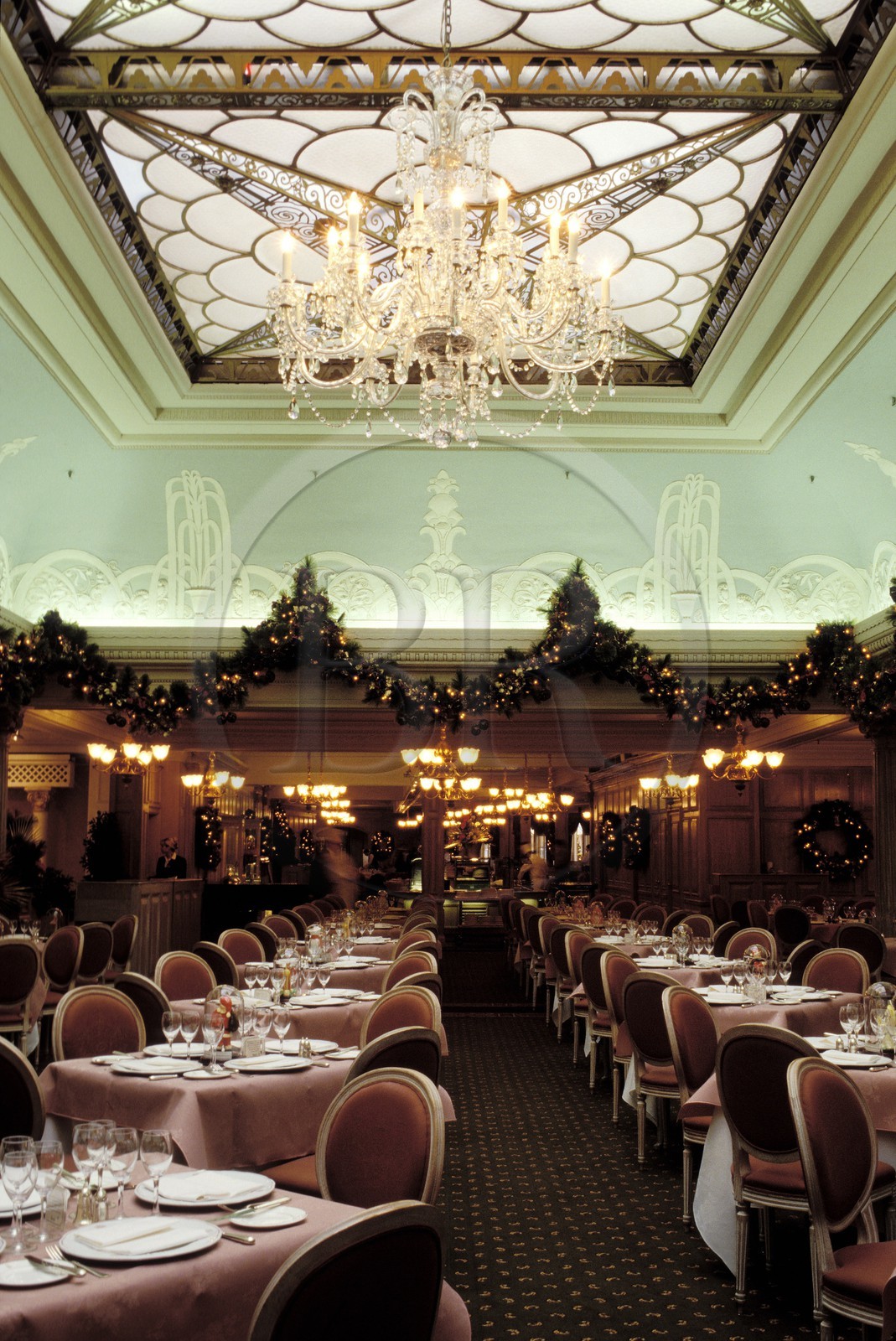 Royaume-Uni, Londres, restaurant du grand magasin Harrods