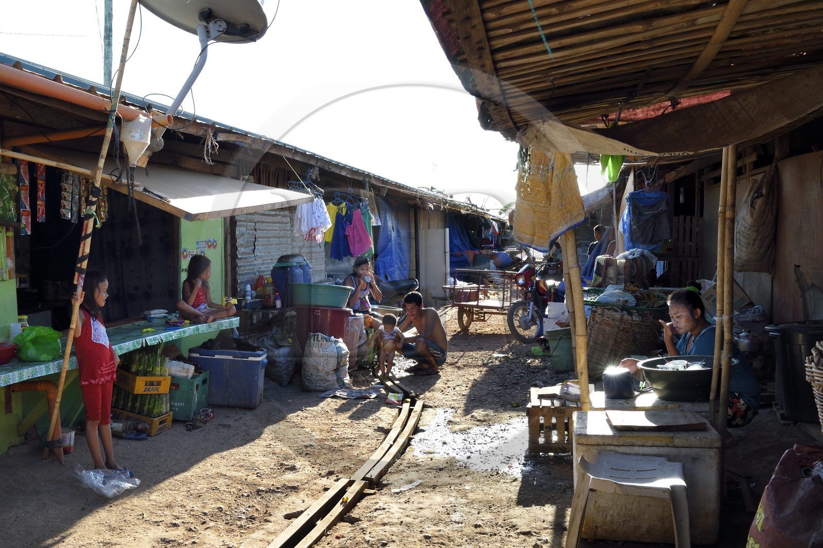 Philippines, Calamian Islands dans le nord de Palawan, Busuanga Island, ville de Coron, marché couvert