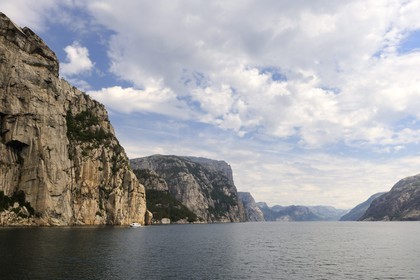Norvège, Rogaland, le Lysefjord, fjord de Lysebotn