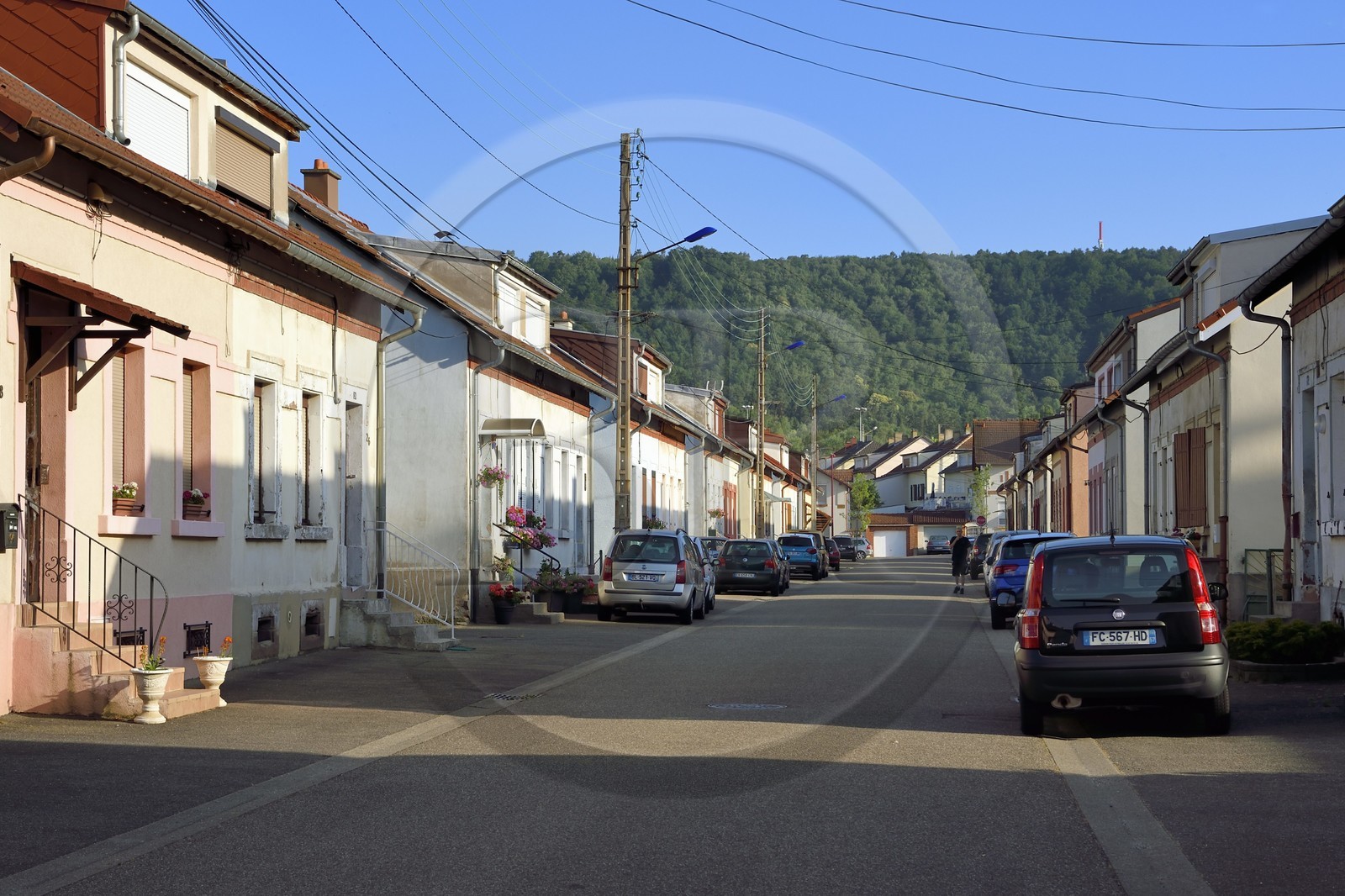 France, Moselle (57), Stiring-Wendel, ancien quartier de logements ouvriers de la cité industrielle crée par la famille Wendel pour les mines de charbon
