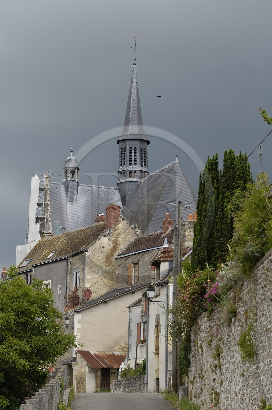 France, Indre-et-Loire (37), église de Montrésor