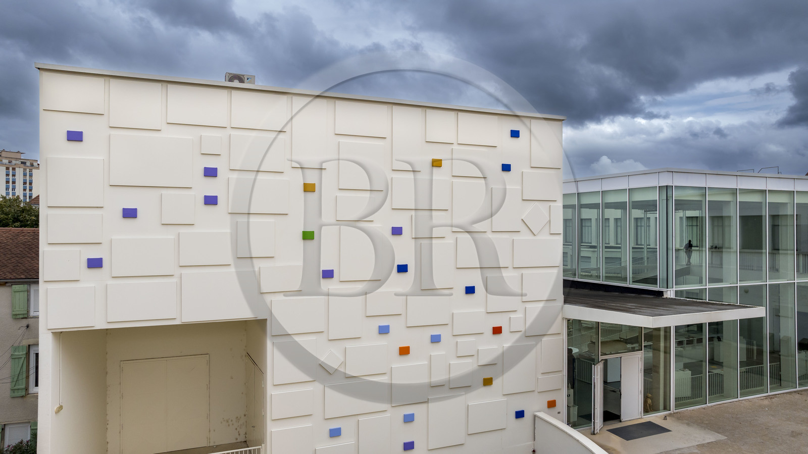 France, Côte-d'Or (21), Dijon, le Consortium Museum, centre d'art contemporain ouvert en 2011 conçu par les architectes Shigeru Ban et Jean de Gastines