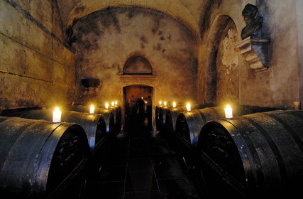 Allemagne, Breme (Bremen), les caves du restaurant Ratskeller sous l'Hotel de ville (Rathaus)