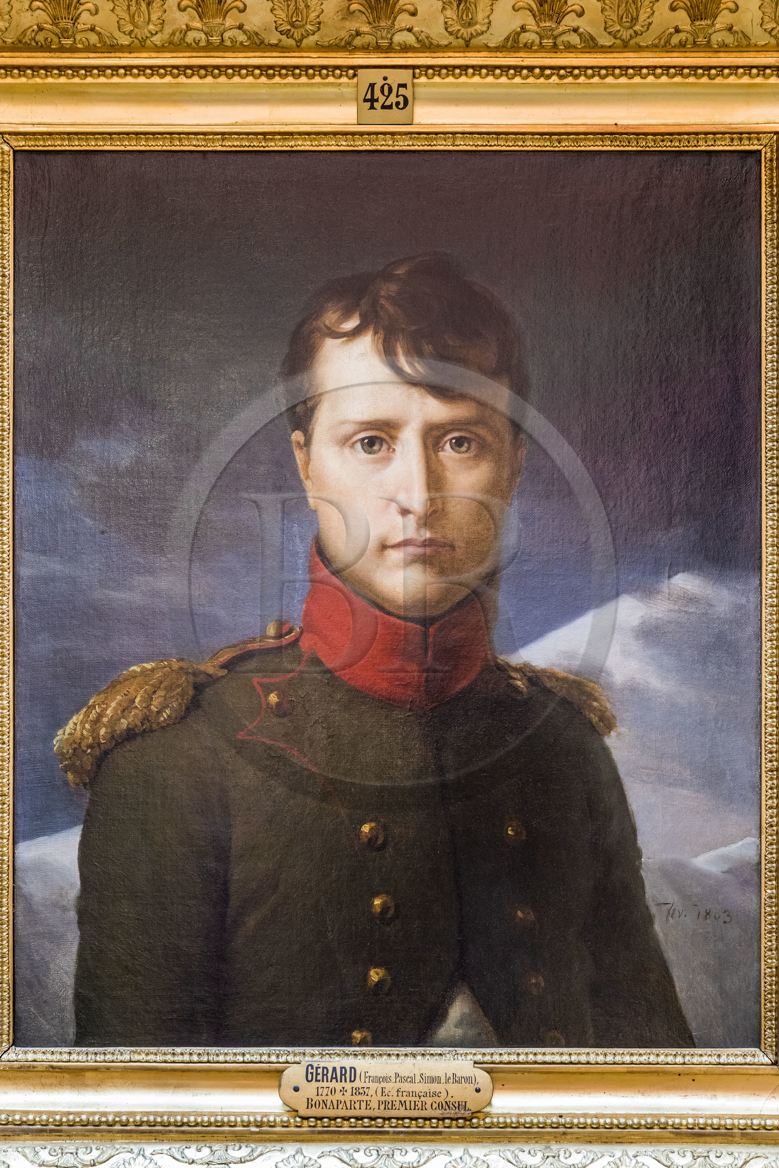 France, Oise (60), Chantilly, le chateau de Chantilly, le musée Condé, salle de la Tribune, portrait de Napoleon Bonaparte premier consul par François Gérard