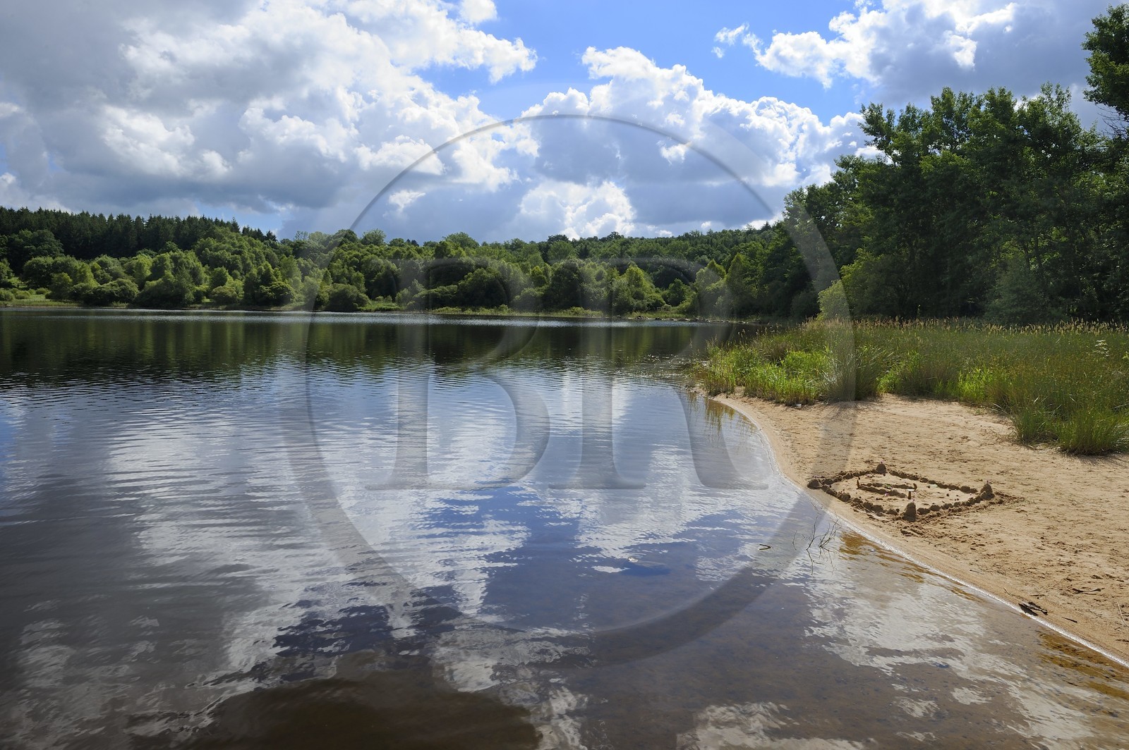 France, Nièvre (58), lac de Saint-Agnan