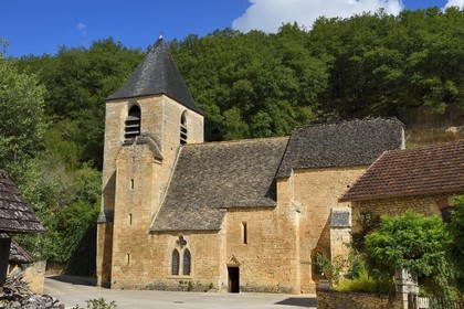 France, Dordogne (24), Périgord Noir, vallée de la Vézère, église de Valojoulx