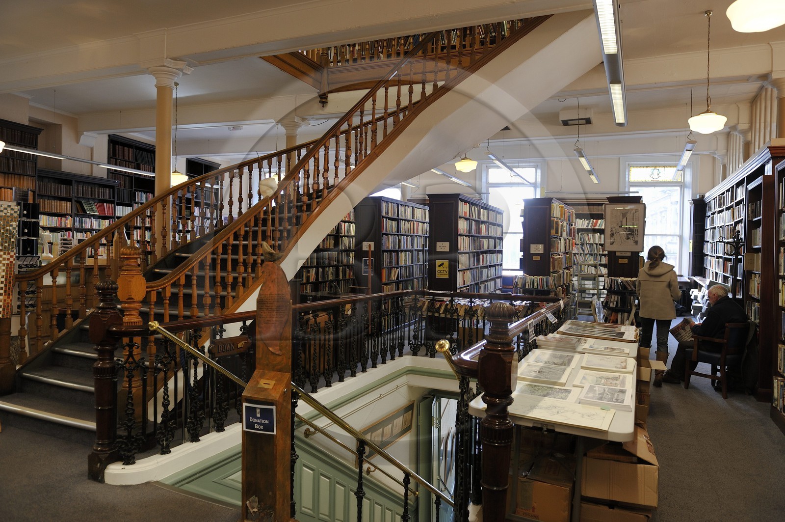 Royaume-Uni, Irlande du Nord, Belfast, Linen Hall Library (bibliothèque)