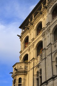 France, Loir-et-Cher (41), vallée de la Loire classée au Patrimoine Mondial de l'UNESCO, château de Blois, façade de l'aile François 1er
