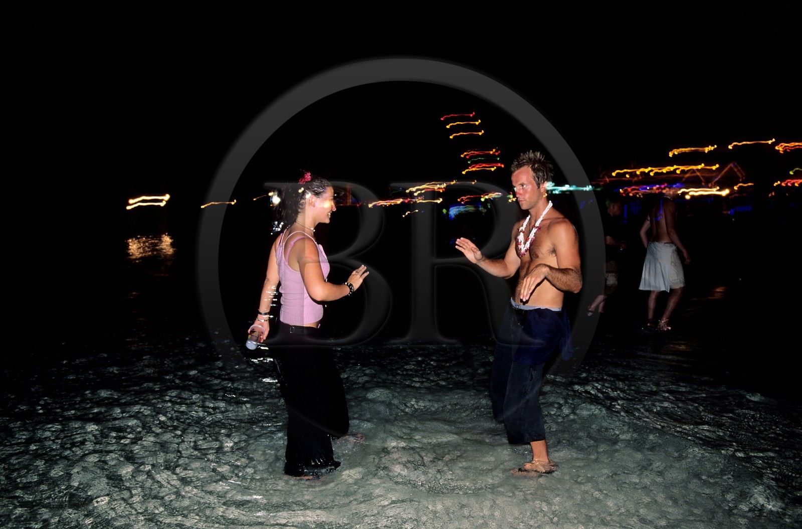 Thaïlande, Archipel îles Samui, Full Moon Party sur l' île de Koh Pha-Ngan, la fête au cúur de la nuit