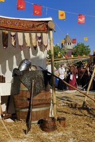 France, Seine et Marne (77), Les Médiévales de Provins, ville classée Patrimoine Mondial de l'UNESCO, place du Châtel