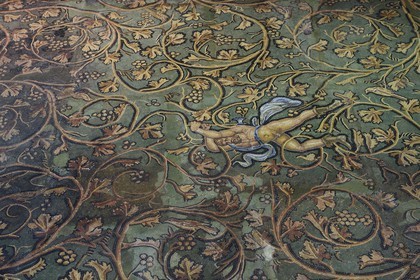 France, Rhône (69), Saint-Romain-en-Gal, musée gallo-romain de Saint-Romain-en-Gal, mosaïque du châtiment de Lycurgue datant du IIe siècle après J.C.