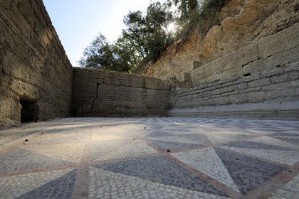 France, Hérault (34), fouilles sur la colline du Castellas à Murviel-lès-Montpellier correspond à l'emplacement d'une importante agglomération antique de la fin de l'âge du fer jusqu'au IIe siècle après J.-C.
