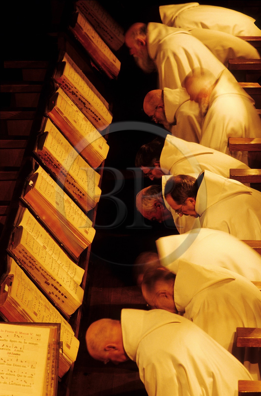 France, Drôme (26), Montjoyer, abbaye cistercienne Notre-Dame d'Aiguebelle, office religieux