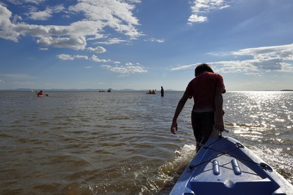 Nicaragua, Ile d'Ometepe sur le lac Nicaragua, kayak sur le lac