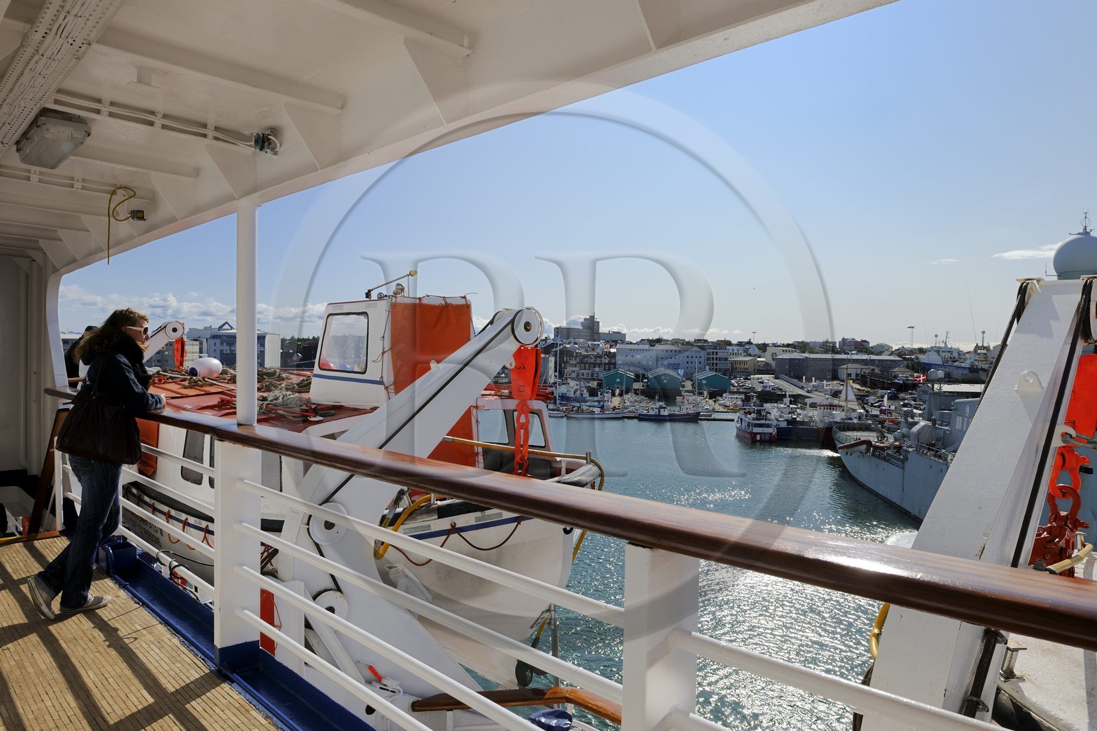 Islande, Reykjavik, le bateau de croisière Princess Danaé au port