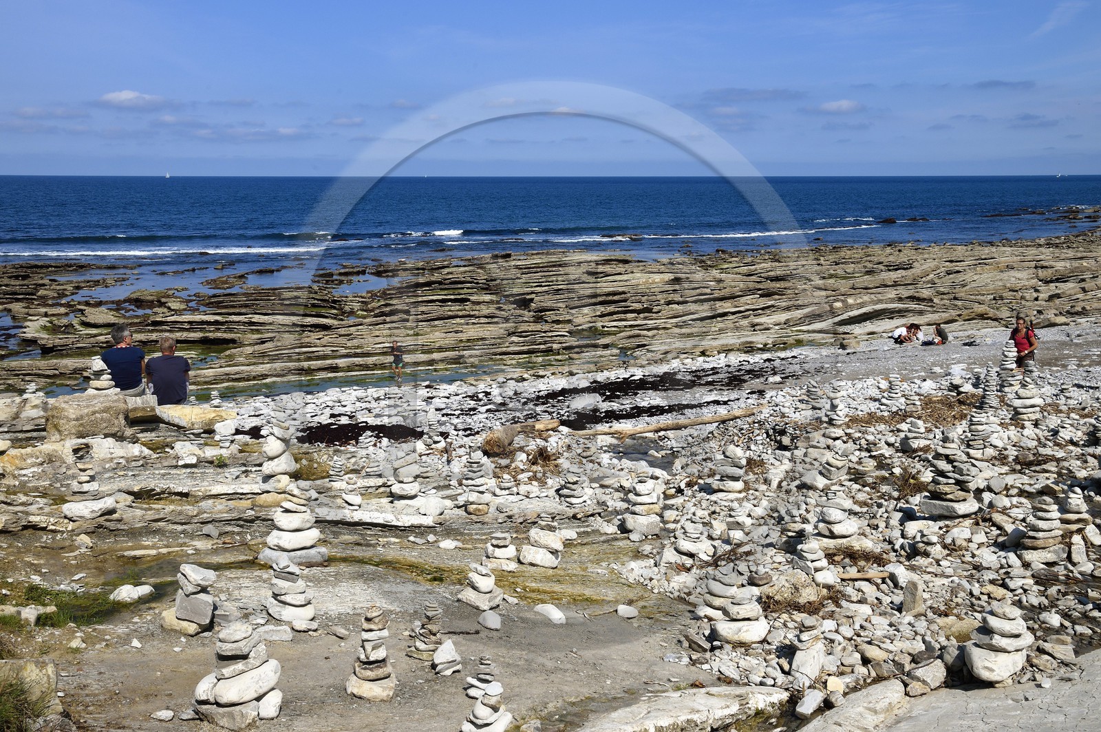 France, Pyrénées-Atlantiques (64), Pays-Basque, la Corniche Basque, Urrugne, la côte Atlantique vers Socoa France, Pyrenees Atlantiques, Basque Country coast, the Basque Corniche, Urrugne, the Atlantic coast towards Socoa