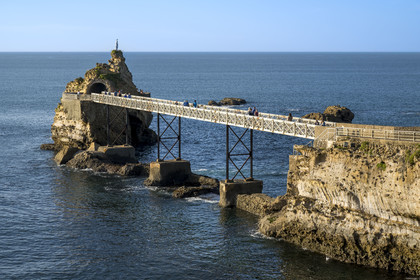 France, Pyrénées-Atlantiques (64), Pays-Basque, Biarritz, le Rocher de la Vierge