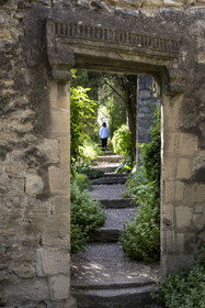 France (30), Gard, Villeneuve-lès-Avignon, les jardins de l'ancienne abbaye bénédictine de Saint André