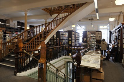 Royaume-Uni, Irlande du Nord, Belfast, Linen Hall Library (bibliothèque)