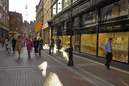 Irlande, Dublin, rue commercante du centre ville