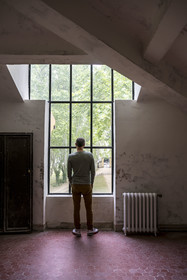 France, Bouches-du-Rhône (13), Aix en Provence, Bastide du Jas de Bouffan, ancienne demeure de Paul Cezanne de 1859 à 1899, dans l'atelier à l'étage qu'il s'y est fait construire