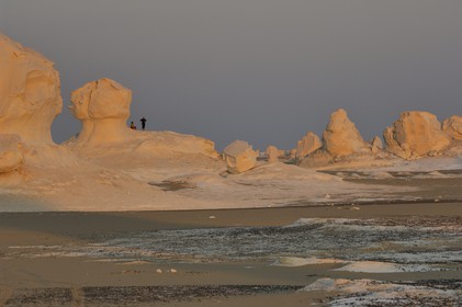 Egypte, désert libyque, le Désert Blanc au nord de Farafra