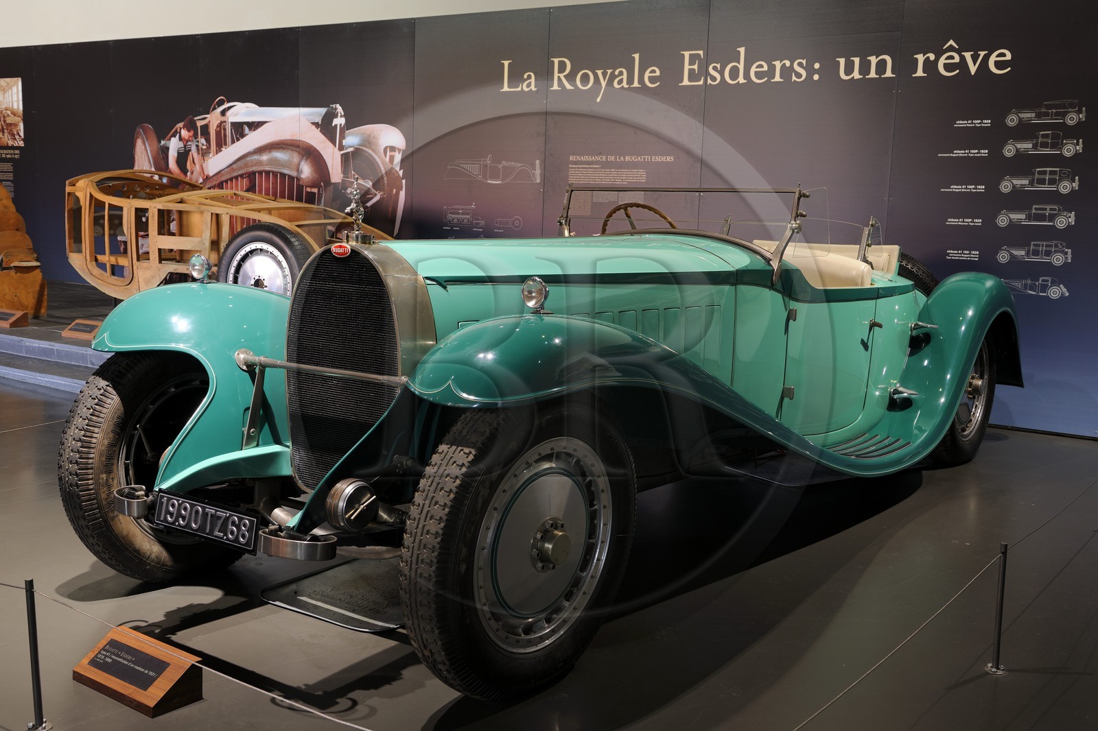 France, Haut-Rhin (68), Mulhouse, Cité de l’automobile - Musée national – Collection Schlumpf, la Royale Esders de Bugatti