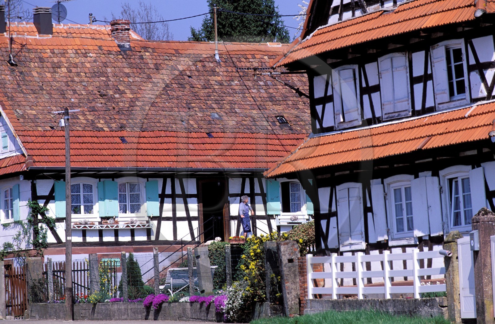 France, Bas-Rhin (67), Hunspach, labellisé Les Plus Beaux Villages de France