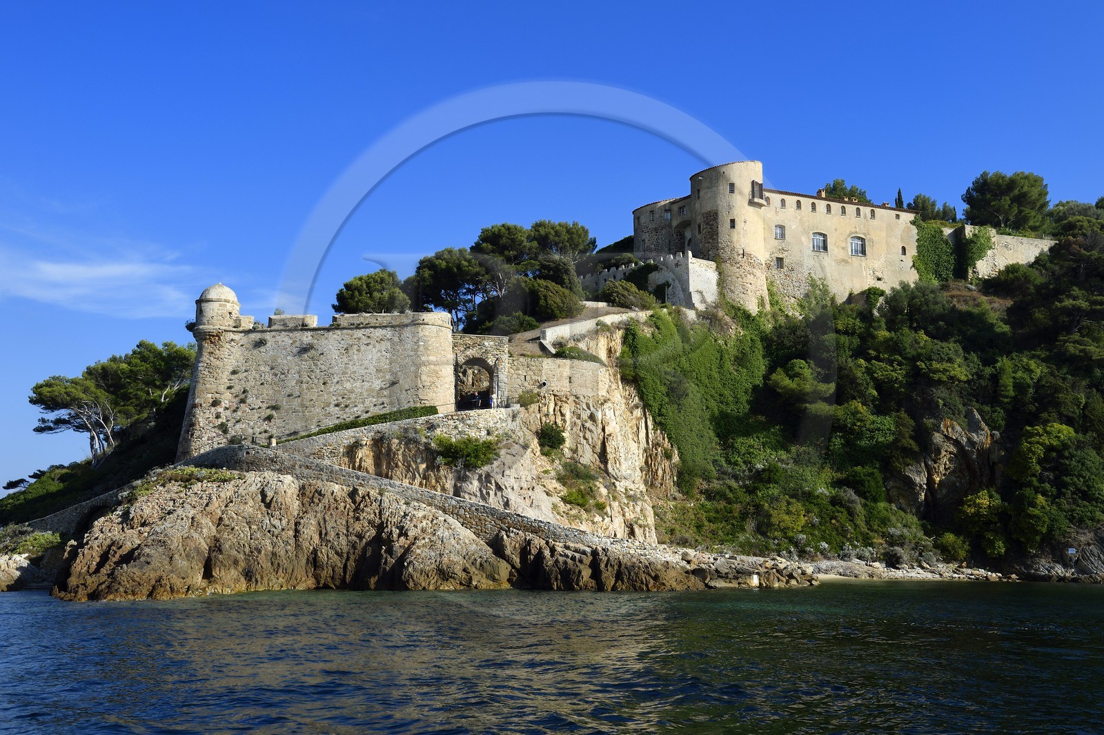 France, Var (83), Bormes les Mimosas, Fort de Brégançon, résidence officielle du président de la République