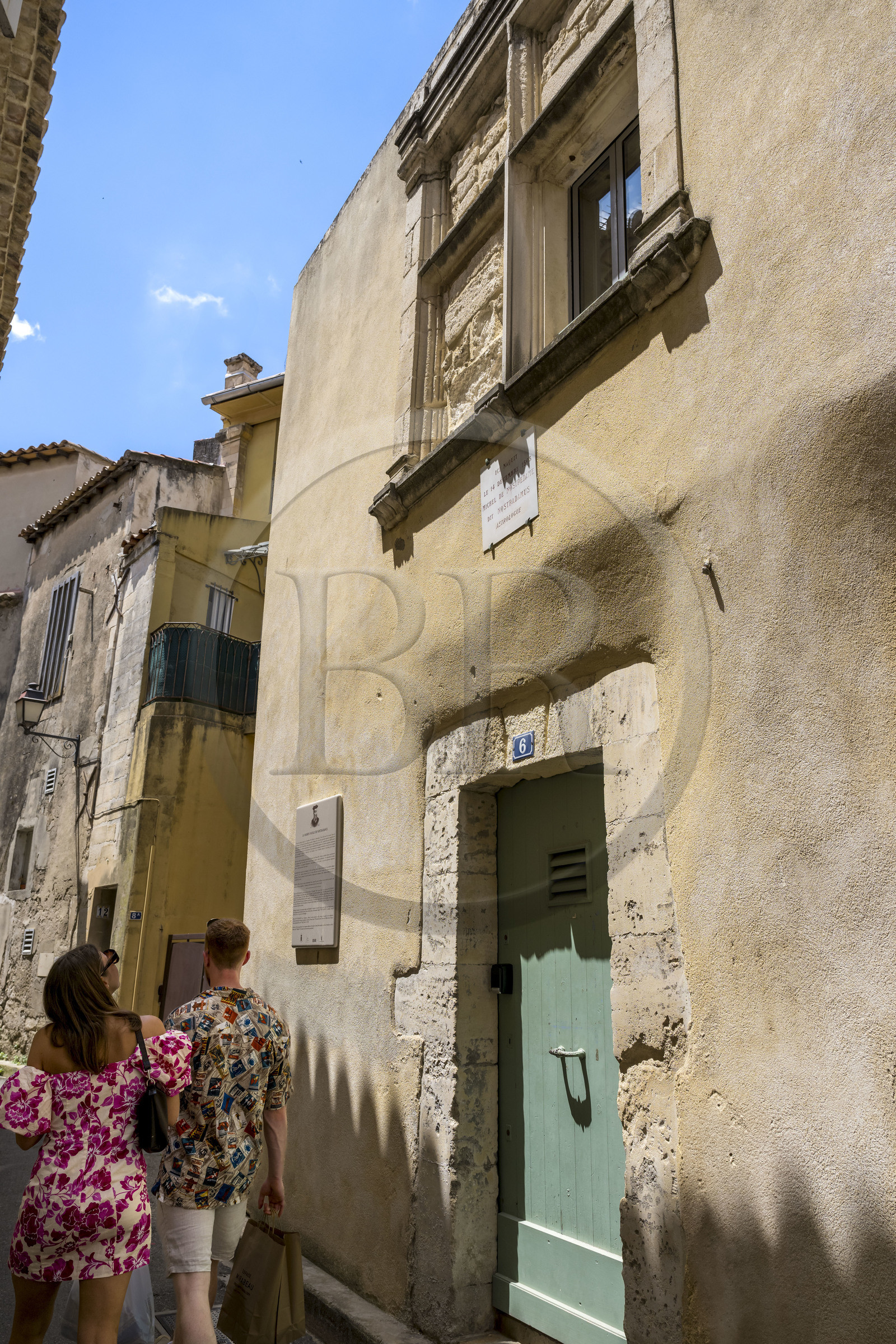 France, Bouches-du-Rhône (13), Parc Naturel Régional des Alpilles, Saint-Rémy-de-Provence, maison natale de Nostradamus rue Hoche
