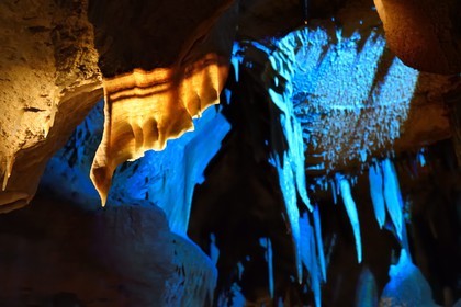 France, Dordogne (24), Périgord Noir, la grotte de Tourtoirac