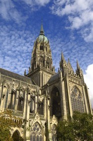 France, Calvados (14), Bayeux, la cathédrale Notre-Dame