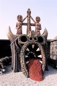 France, Mayenne (53), Cossé-le-Vivien, la Frénouse, oeuvre de Robert Tatin (autorisation avant publication)