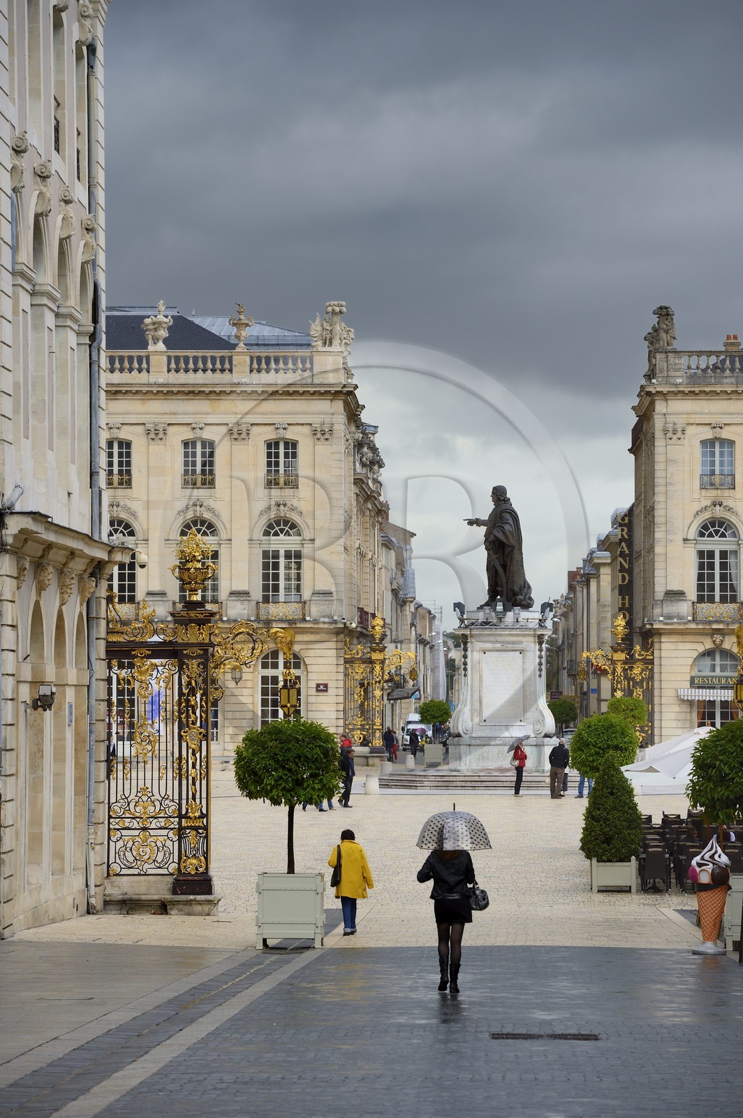 France, Meurthe-et-Moselle (54), Nancy, place Stanislas (ancienne Place Royale) construite par Stanislas Leszczynski, roi de Pologne et dernier duc de Lorraine au XVIIIe siècle, classée Patrimoine Mondial de l'UNESCO