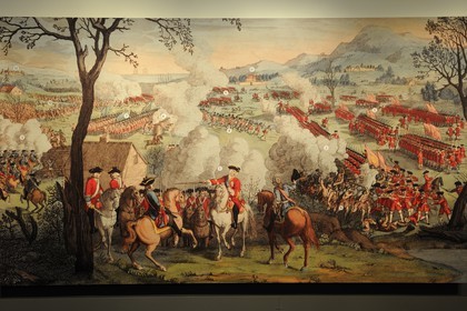 Royaume-Uni, Ecosse, région des Highlands, Inverness, peinture représentant la bataille de Culloden par Luke Sullivan