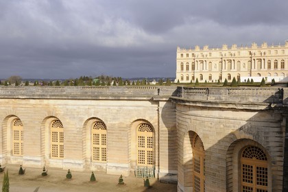 France, Yvelines (78), château de Versailles, classé Patrimoine Mondial de l'UNESCO, le parterre de l'Orangerie de Jules Hardouin-Mansart