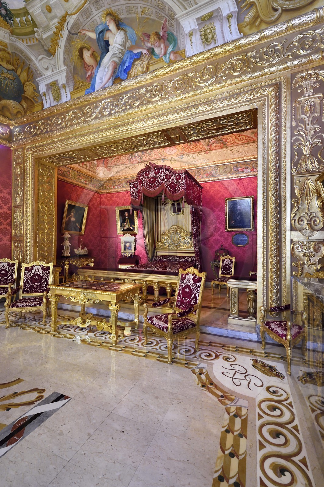 Principauté de Monaco, Monaco, le Rocher, le palais princier, la chambre du duc d'York