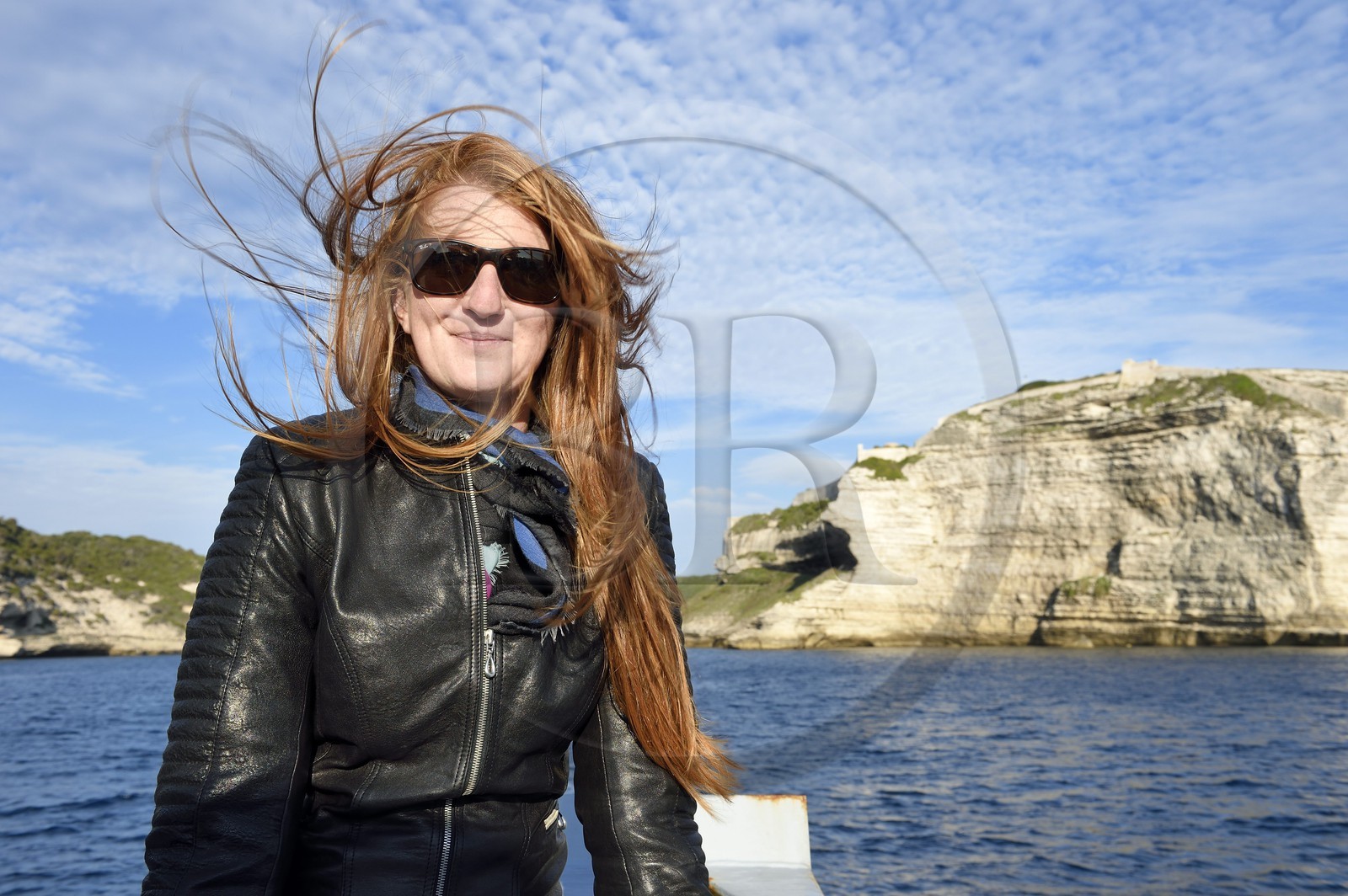 France, Corse-du-Sud (2A), Bonifacio, Raphaelle Maserati, pecheur et guide