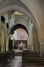 France, Côte d'Or (21), Flavigny-sur-Ozerain, église Saint-Genest