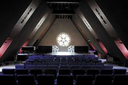 France, Paris (75), le Collège des Bernardins, auditorium du deuxième étage