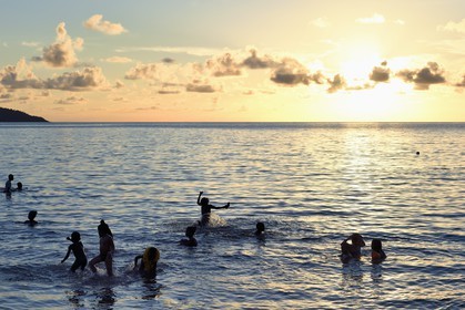 France, Ile de Mayotte, Grande-Terre, Sada, Tahiti plage (Mtsagnougni) dans la baie de Bouéni