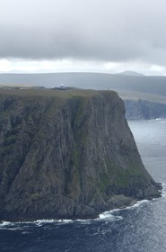 Norvège, Laponie, région du Finnmark, le Cap Nord (vue aérienne)