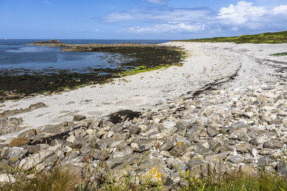 France, Finistère (29), Mer d'Iroise, Ile de Molène, la grève du Roelen