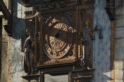 France, Paris (75), Ile de la Cité, horloge de la Conciergerie dans le Palais de Justice